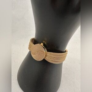 Anne Klein gold tone mesh bracelet style watch new